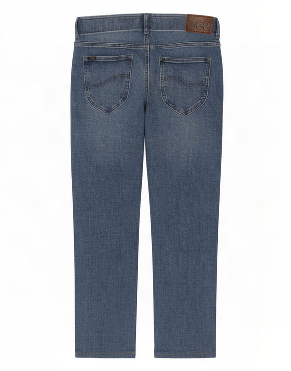Мужские прямые джинсы Lee W29 L29, синий хлопок