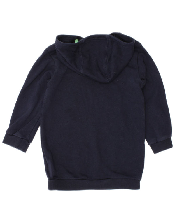 Джемпер с капюшоном Adidas для маленьких девочек 18–24 месяцев, темно-синий, хлопок