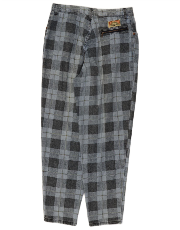 Женские зауженные джинсы SPITFIRE W34 L27, синие в клетку, хлопок