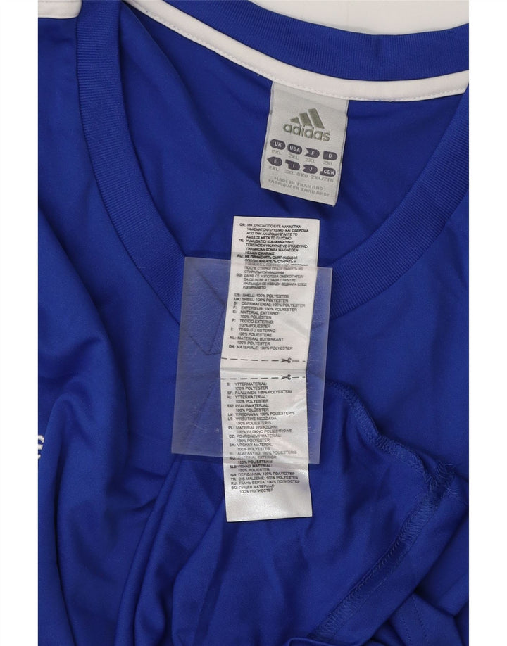 Мужская футболка ADIDAS Climalite 2XL, синий полиэстер