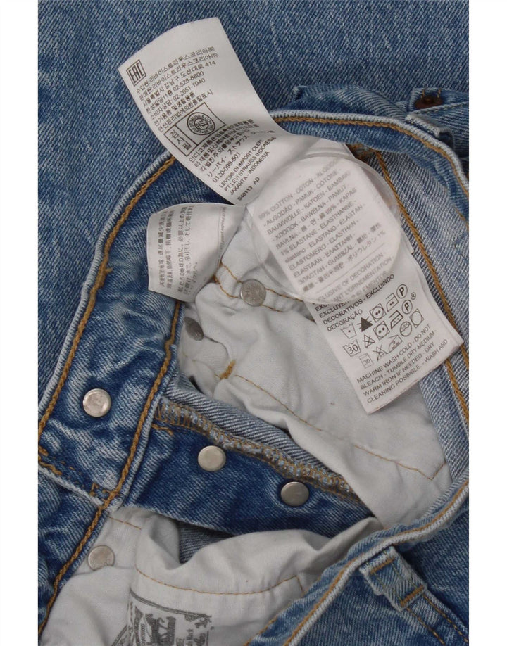Женские прямые джинсы Levi's 501 W26 L28 синие, хлопок