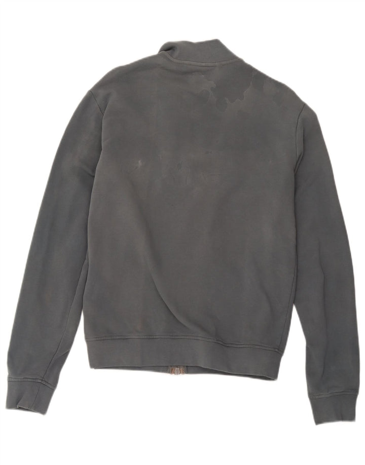 Женская спортивная куртка Armani Jeans UK 16, большая, серая, с цветными блоками