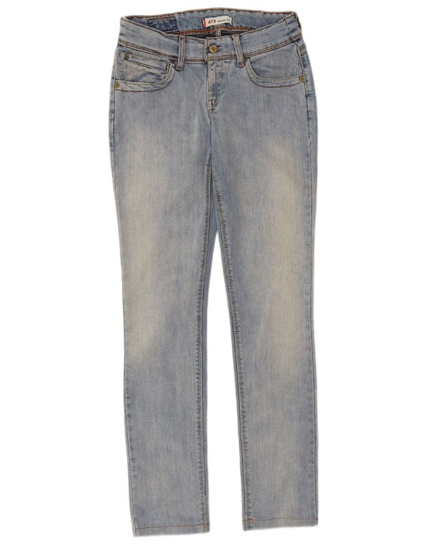 Женские джинсы скинни Levi's 473 W29 L31 синие, хлопок