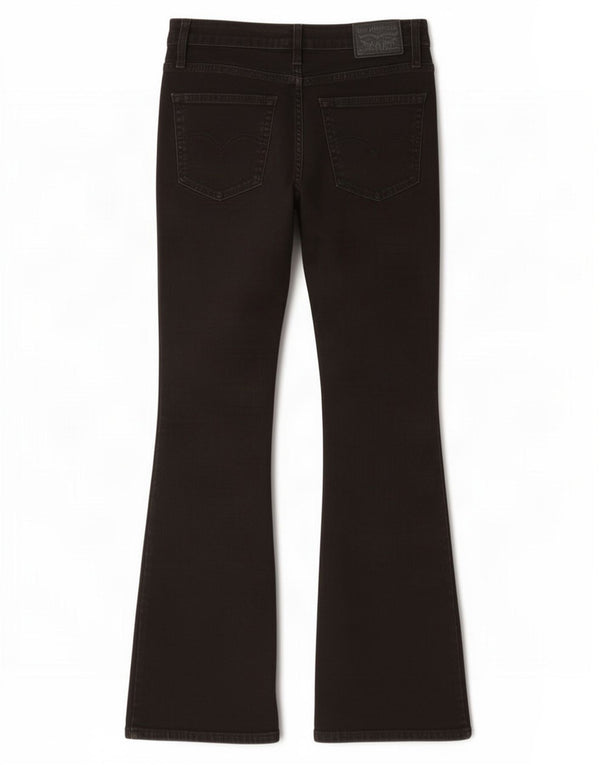 Женские джинсы Levi's 725 с высокой посадкой Bootcut W29 L29, черные хлопковые