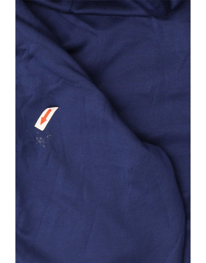 Мужской свитер с капюшоном на молнии Nike Dri Fit, маленький темно-синий, полиэстер