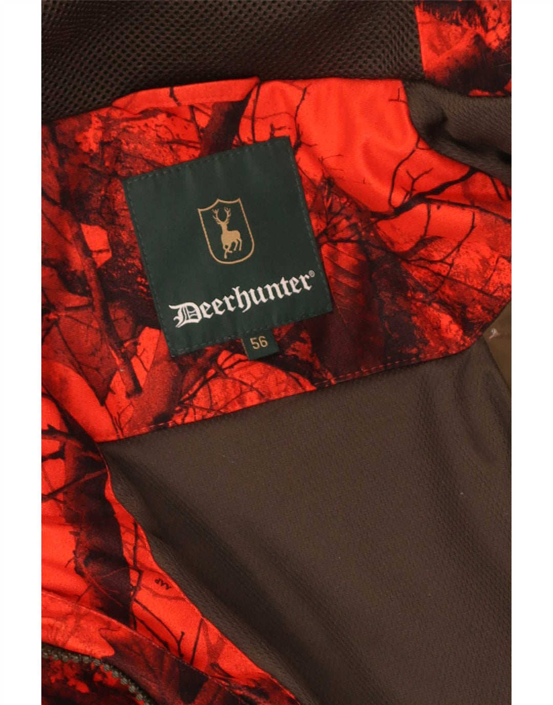Мужская ветровка Deerhunter с капюшоном EU 56 3XL, красный камуфляж