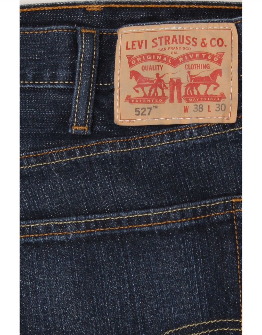 Мужские джинсы Levi's 527 Bootcut W38 L30 Темно-синие, хлопок
