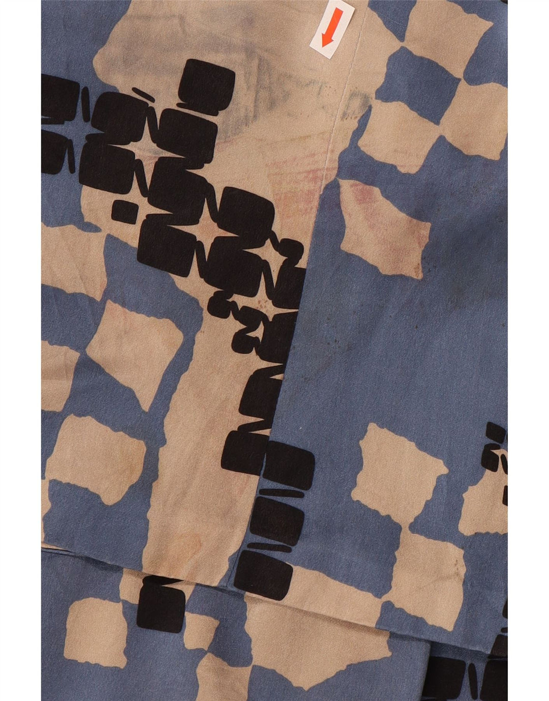 LES COPAINS Женская юбка из 2 предметов IT 42 Medium W28 Синий геометрический шелк