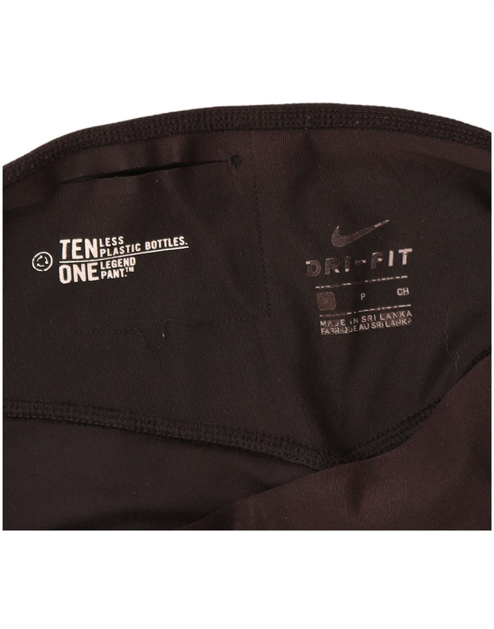 Женские леггинсы Nike Dri Fit UK 10, маленькие черные