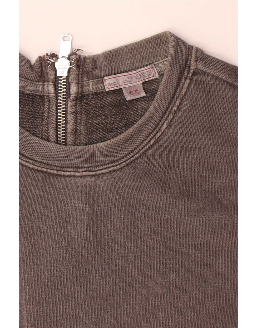 Женское базовое платье с длинным рукавом Gap UK 6 XS, серый хлопок