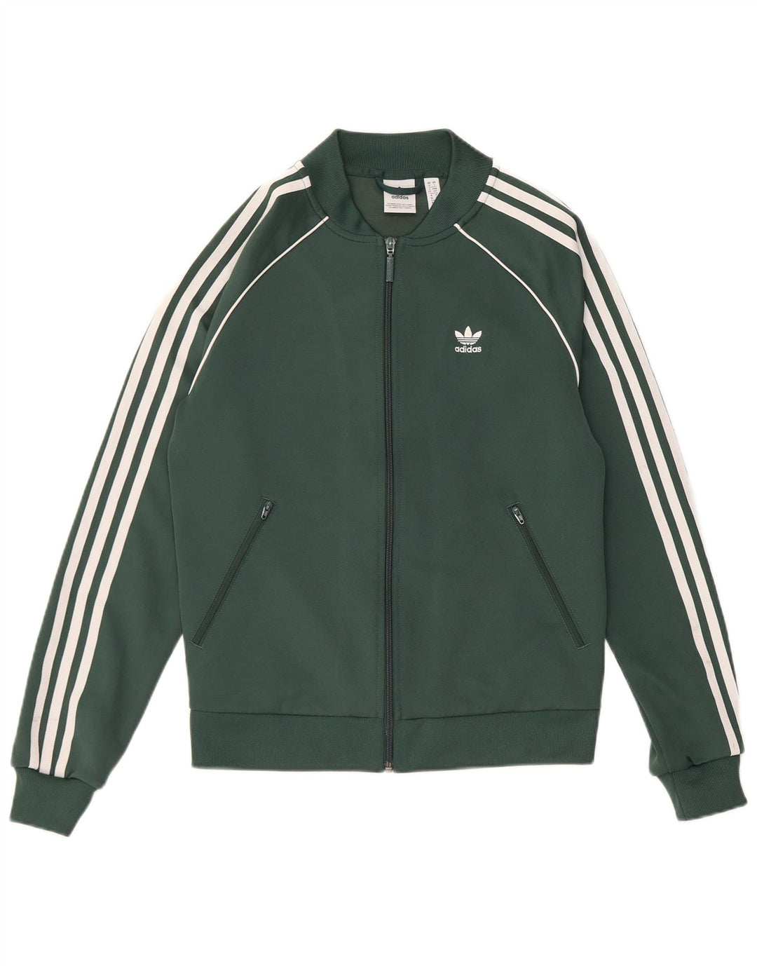 Женский спортивный костюм Adidas Regular Fit Top Jacket UK 10, маленький зеленый полиэстер