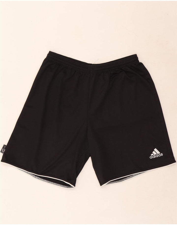 Мужские спортивные шорты Adidas Climalite, большие черные из полиэстера
