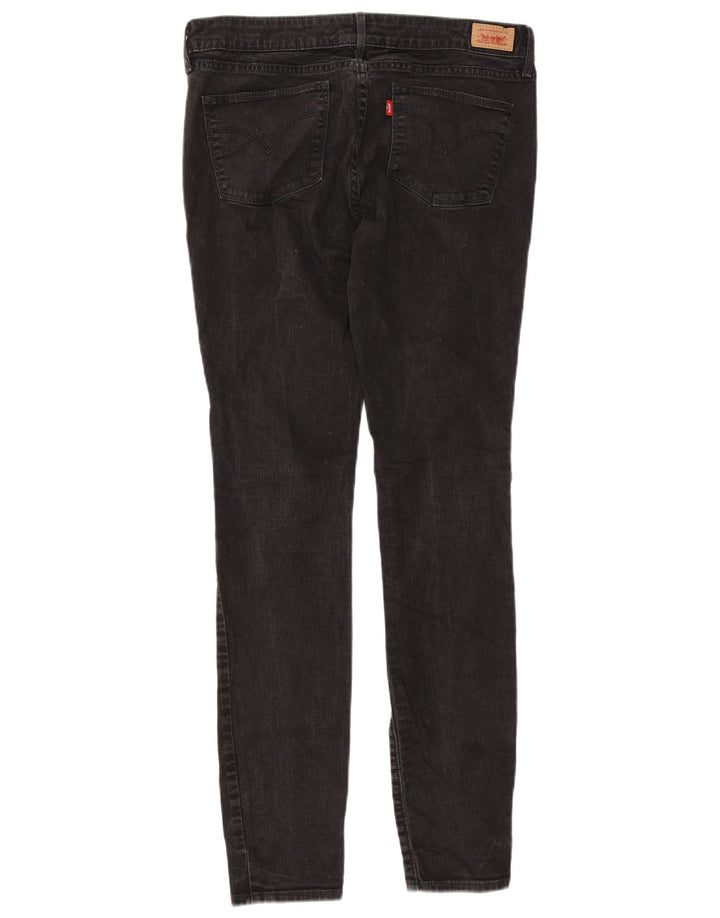 Женские джинсы скинни Levi's W30 L32, черный хлопок