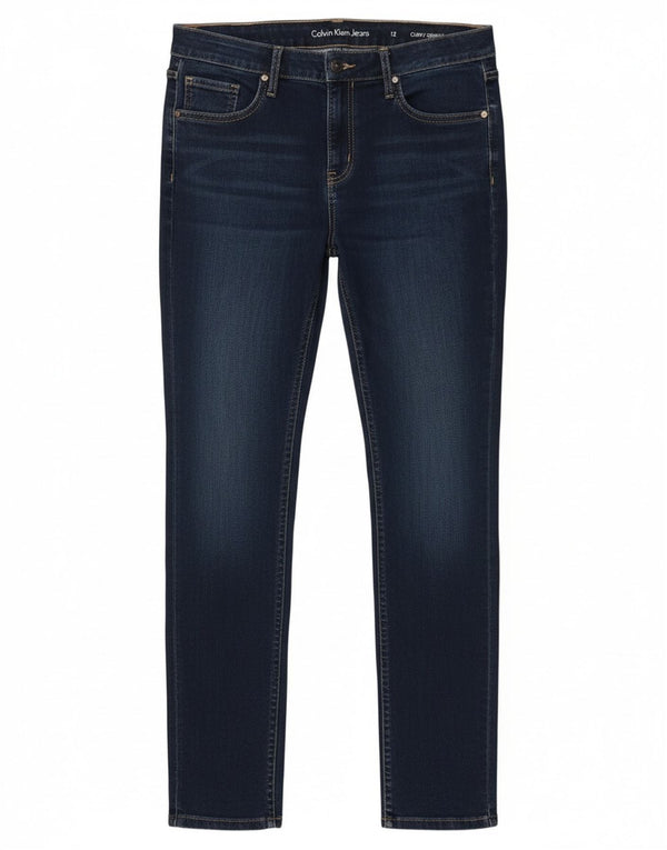 Женские джинсы скинни Calvin Klein Curvy, размер США 12, большой размер W34 L31, синий хлопок