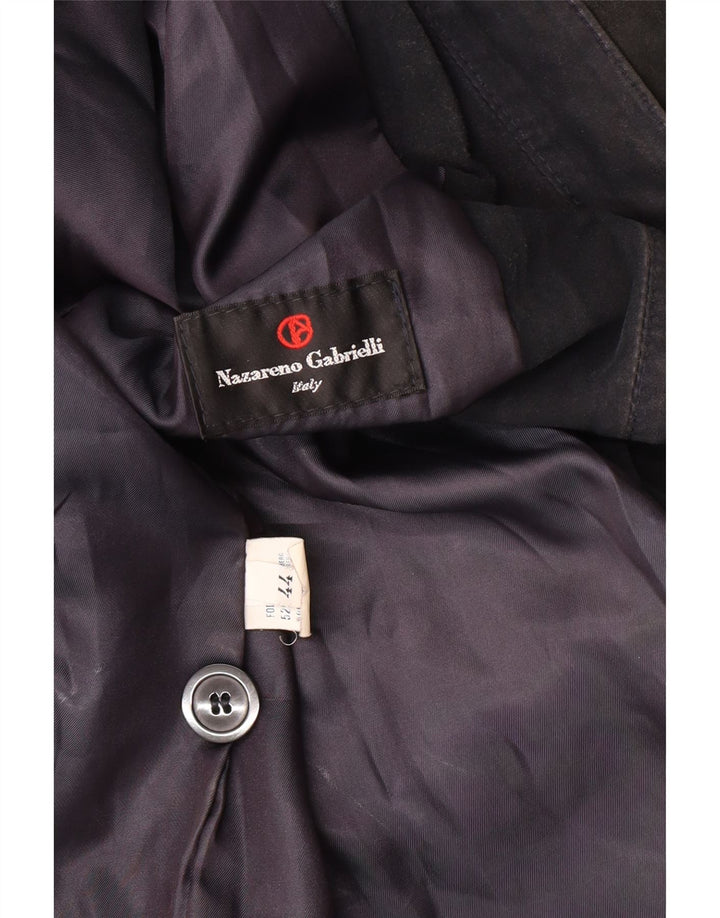 Женская замшевая куртка Nazareno Gabrielli IT 44 Medium Navy Blue