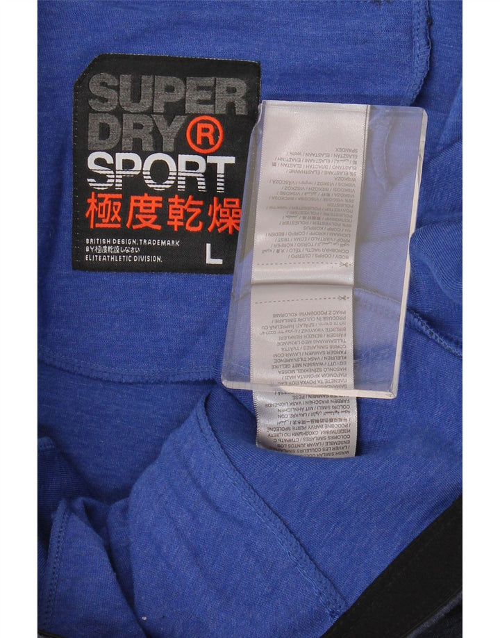 Мужские спортивные шорты Superdry, большие темно-синие, полиэстер