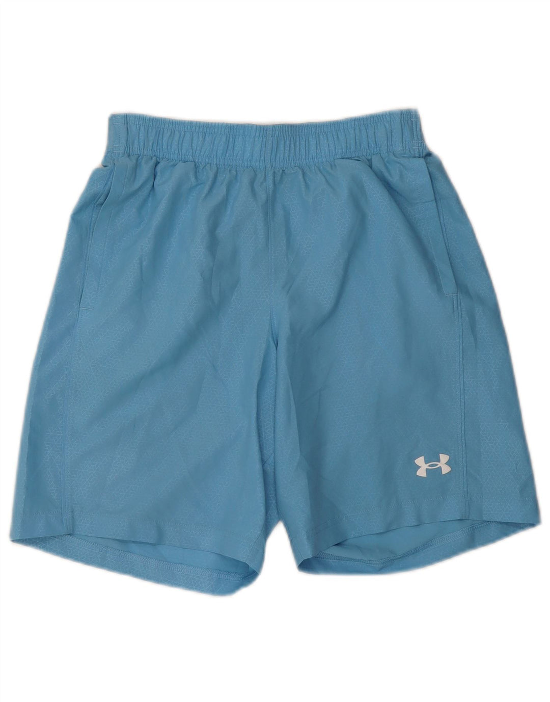 Мужские спортивные шорты с рисунком Under Armour, маленькие синие, полиэстер с геометрическим рисунком