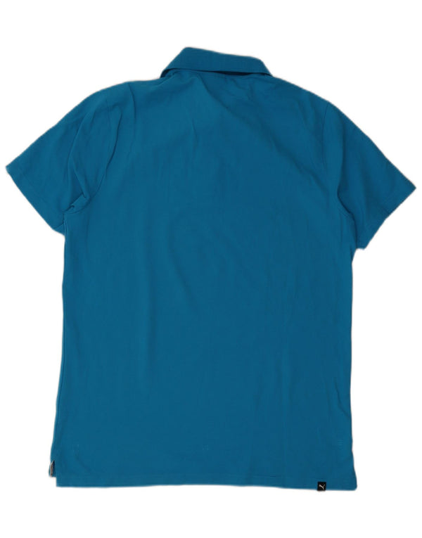 Puma Mens Polo Shirt Large Blue