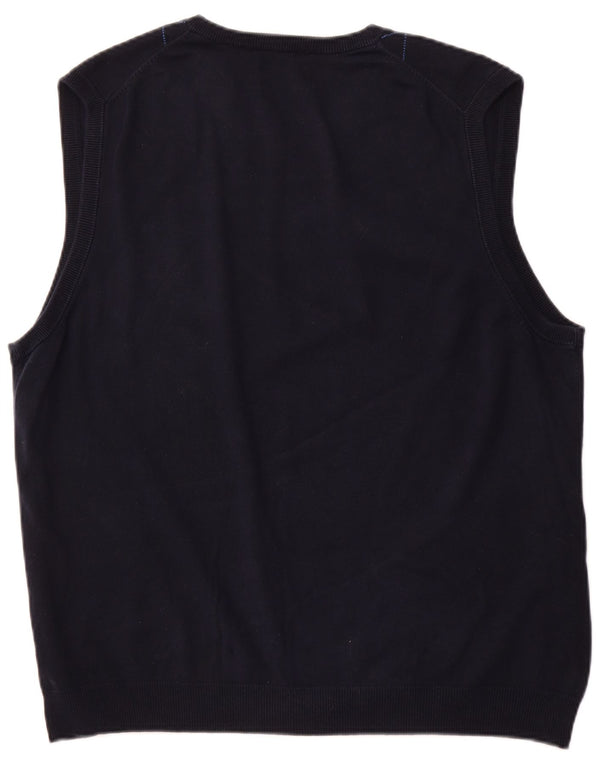 Мужская майка CHAPS XL, темно-синий, хлопок с узором аргайл/бриллиант