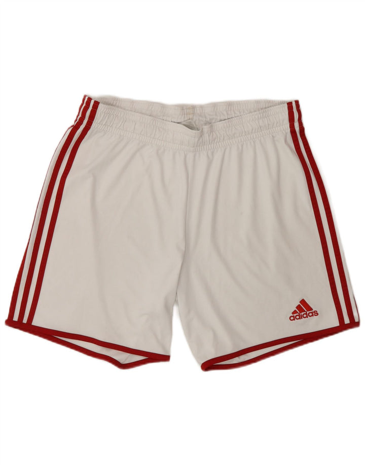 Мужские спортивные шорты Adidas Climalite, большой белый полиэстер