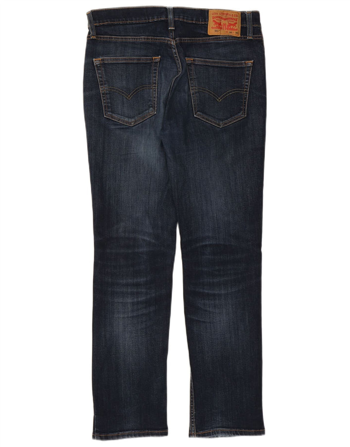 Мужские джинсы Levi's 511 Slim W32 L30 Темно-синие, хлопок