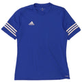 Adidas Мужская футболка Climalite Верх среднего синего цвета из полиэстера
