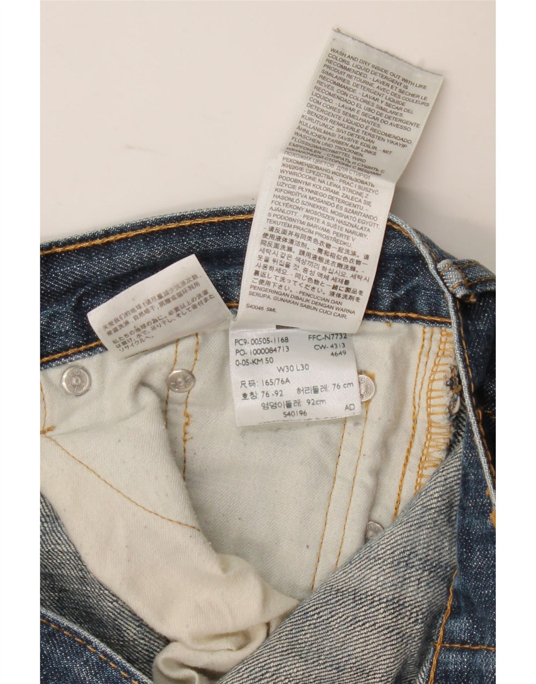 Женские прямые джинсы Levi's W30 L30 темно-синие, хлопок