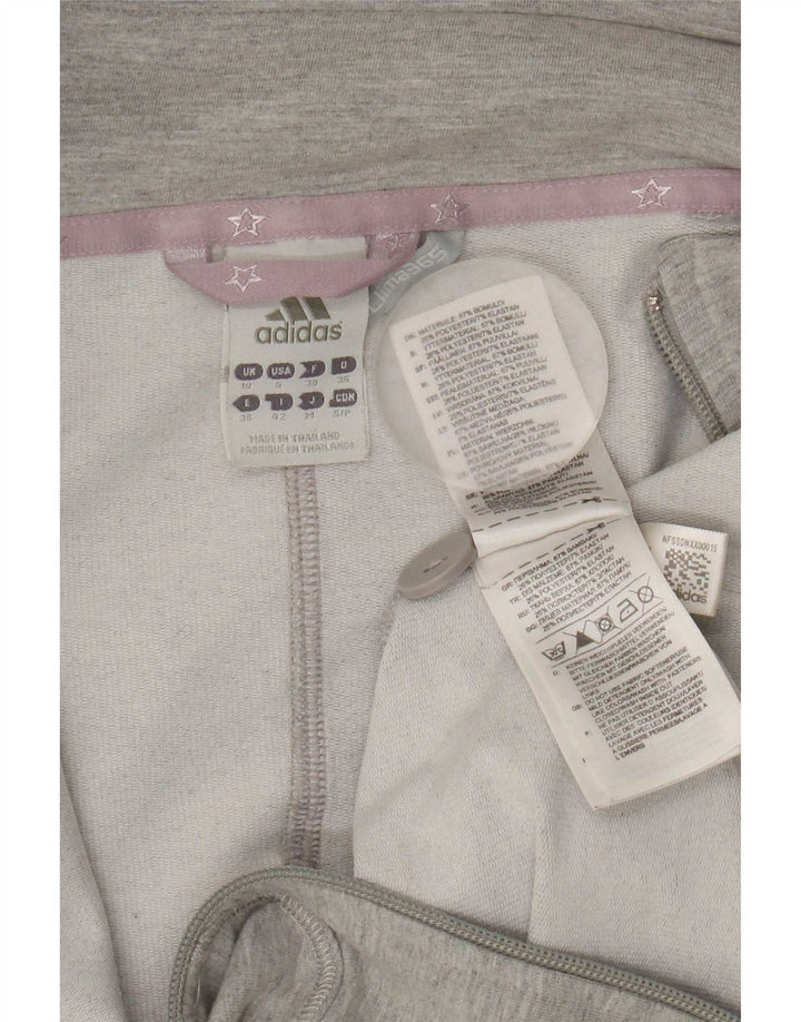 Женский спортивный костюм Adidas Top Jacket UK 10, маленький серый хлопок