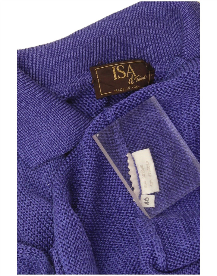 Винтажный женский кардиган-свитер IT 46, большой фиолетовый, хлопок