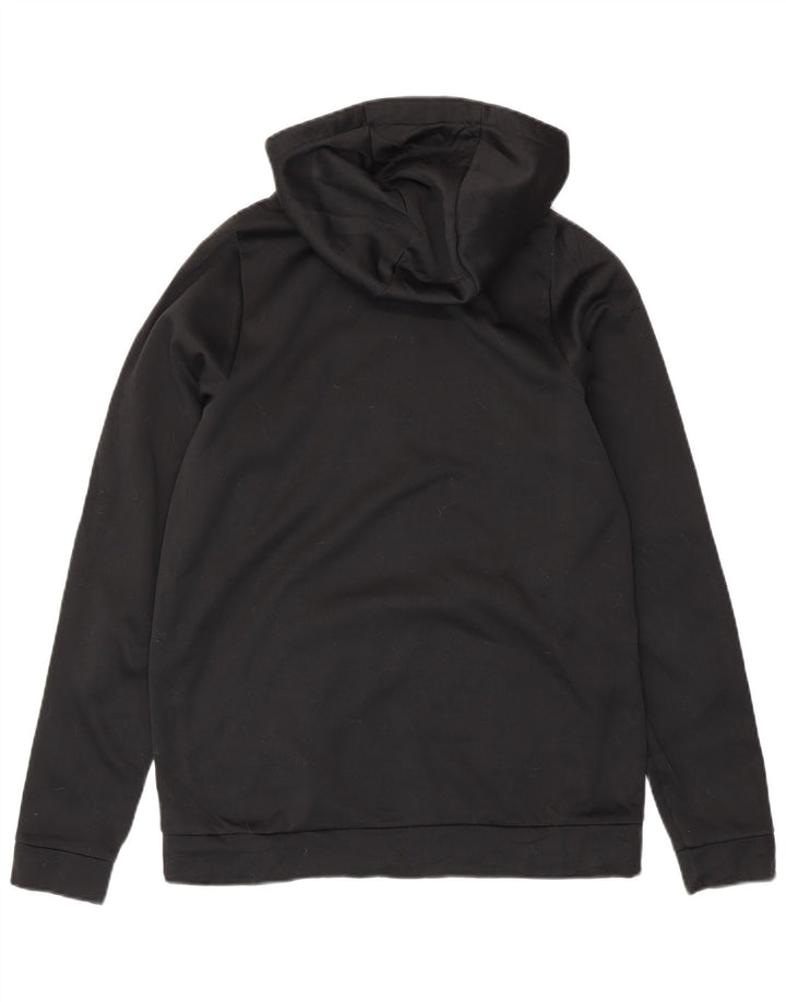 Мужской джемпер с капюшоном с графикой Nike Dri Fit, средний черный, полиэстер