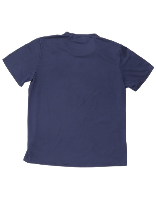 Adidas Mens Climacool T-Shirt Top Medium Navy Blue Camouflage Polyester