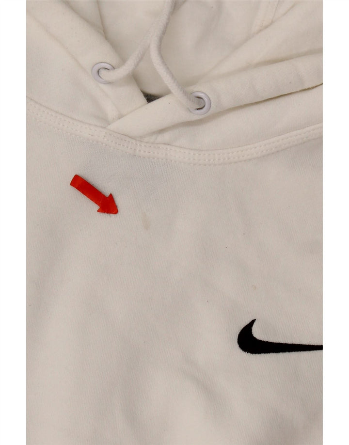Мужской джемпер с капюшоном Nike, маленький белый, хлопковый