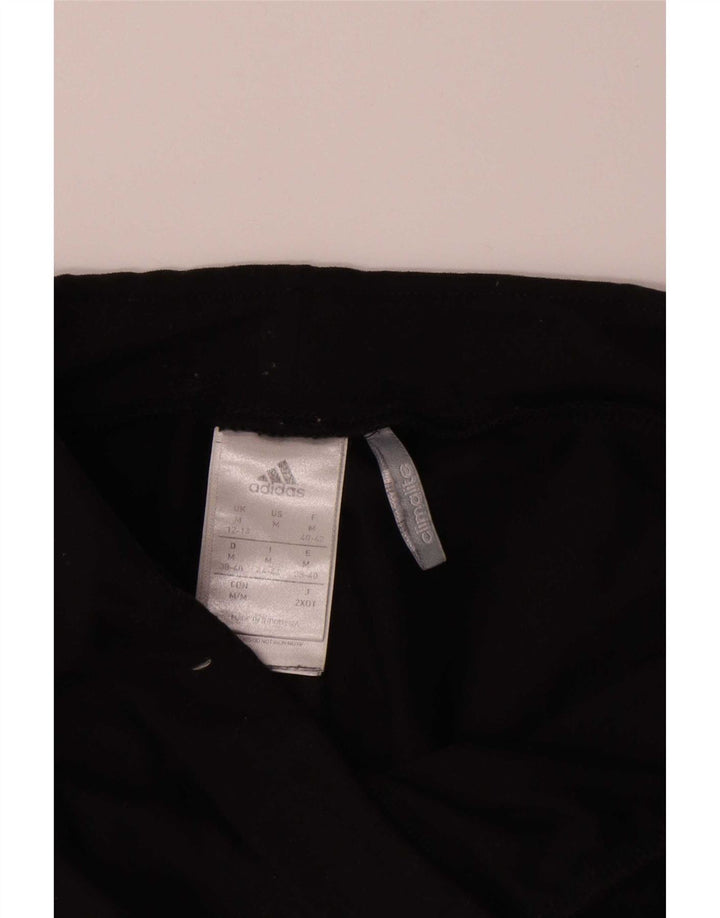 Женские леггинсы-капри Adidas Climalite UK 12/14, средний черный полиэстер