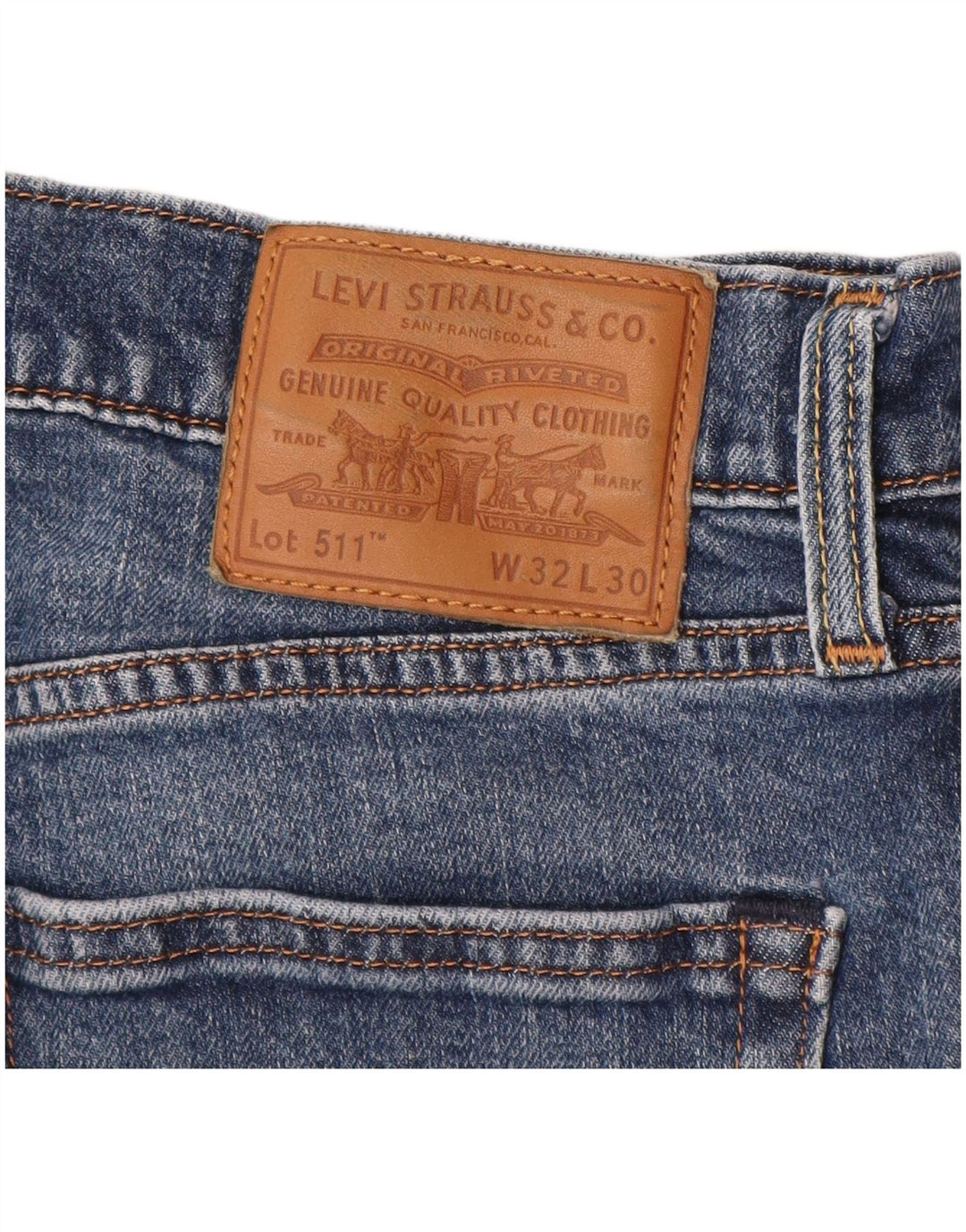 Мужские зауженные джинсы LEVI'S W32 L30 синие