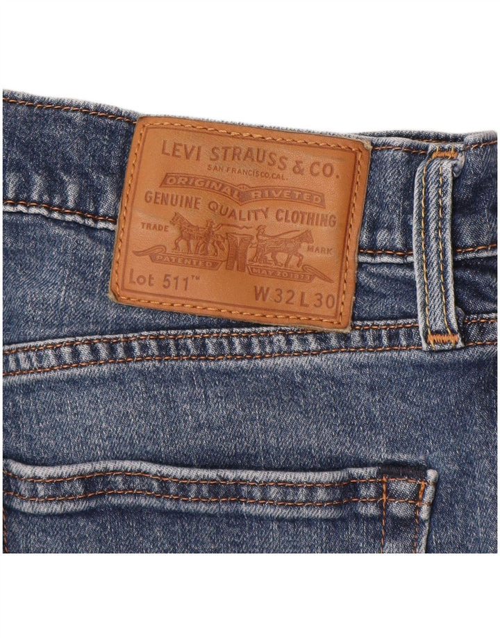 Мужские зауженные джинсы LEVI'S W32 L30 синие