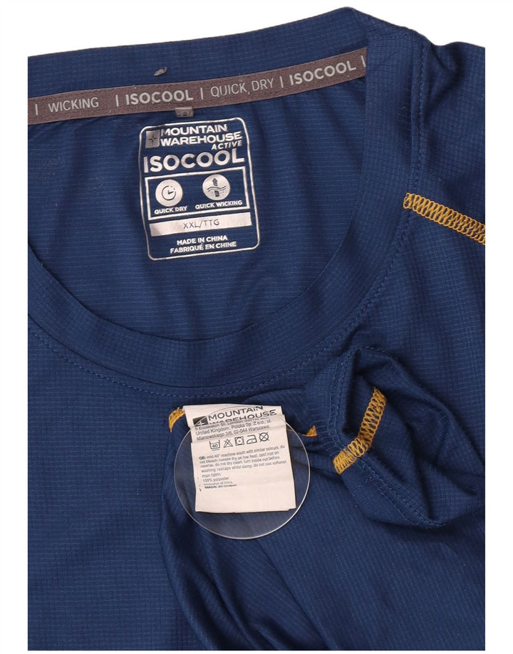 Мужская футболка Mountain Warehouse Top 2XL, синяя, полиэстер