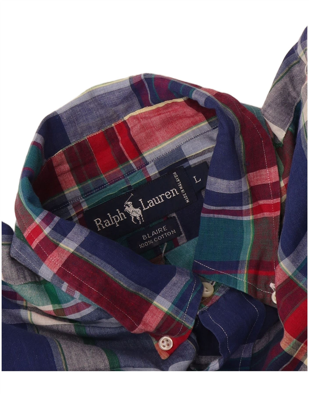 Мужская рубашка Blaire с коротким рукавом Ralph Lauren, большая разноцветная клетка