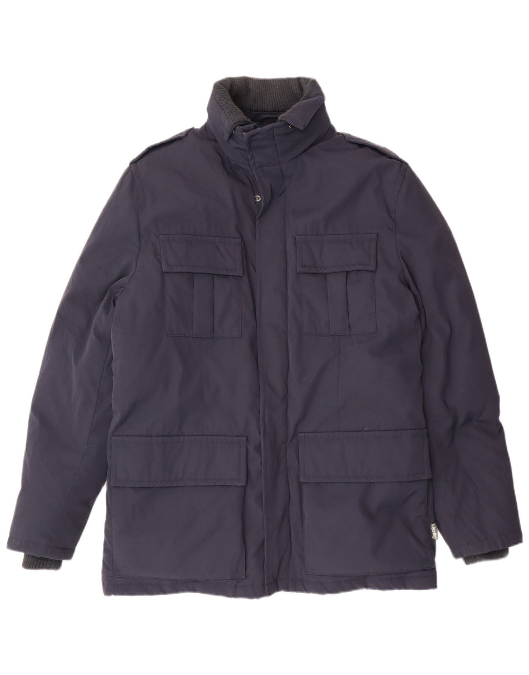 Мужская стеганая куртка Dack's в стиле милитари UK 36, маленькая, темно-синий, нейлон