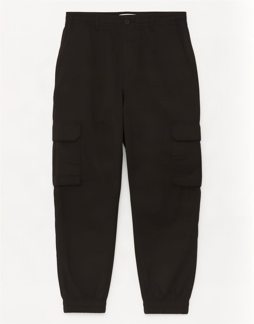 Мужские укороченные брюки-карго Zara W31 L25, черный полиэстер