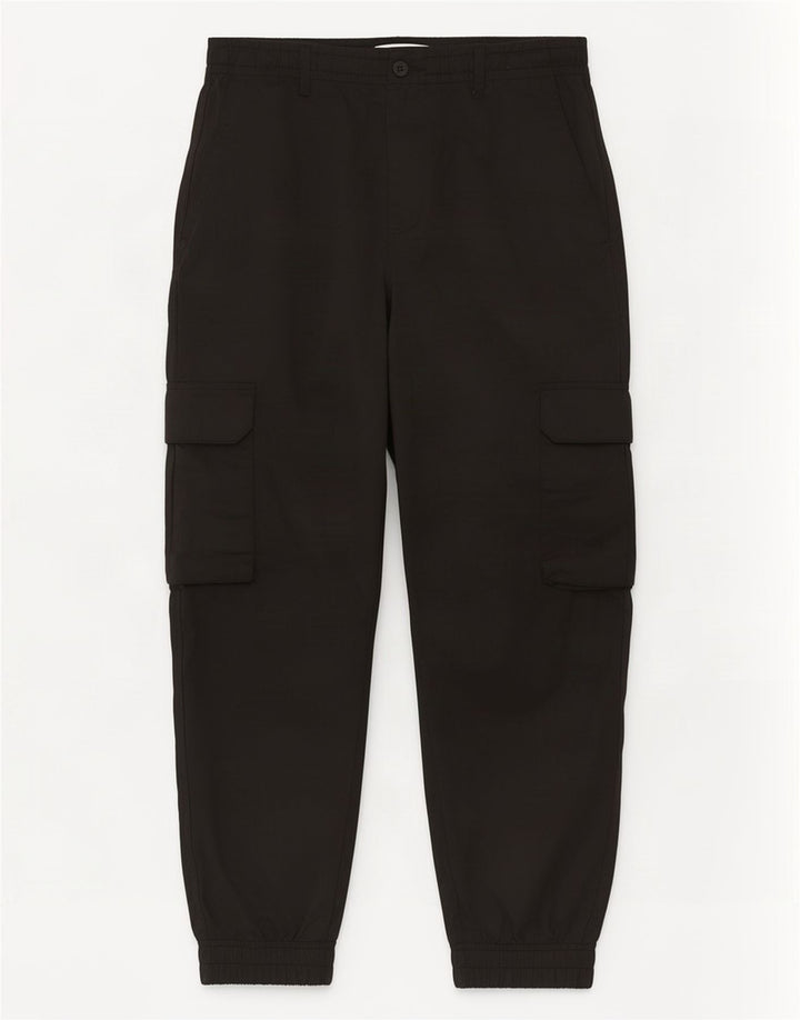Мужские укороченные брюки-карго Zara W31 L25, черный полиэстер