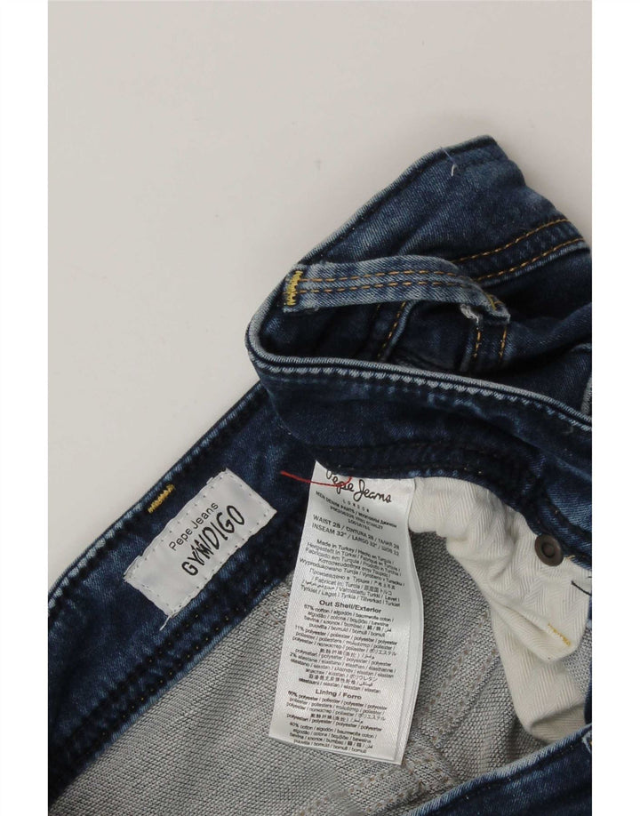 PEPE Jeans Женские тонкие W28 L28 Синий хлопок