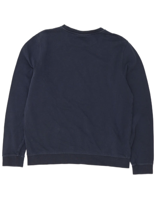 Мужской свитшот с рисунком Calvin Klein, XL, темно-синий, хлопок