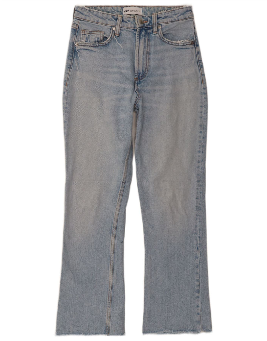 Женские джинсы Bootcut с высокой посадкой Zara EU 34 2XS W24 L26 синие