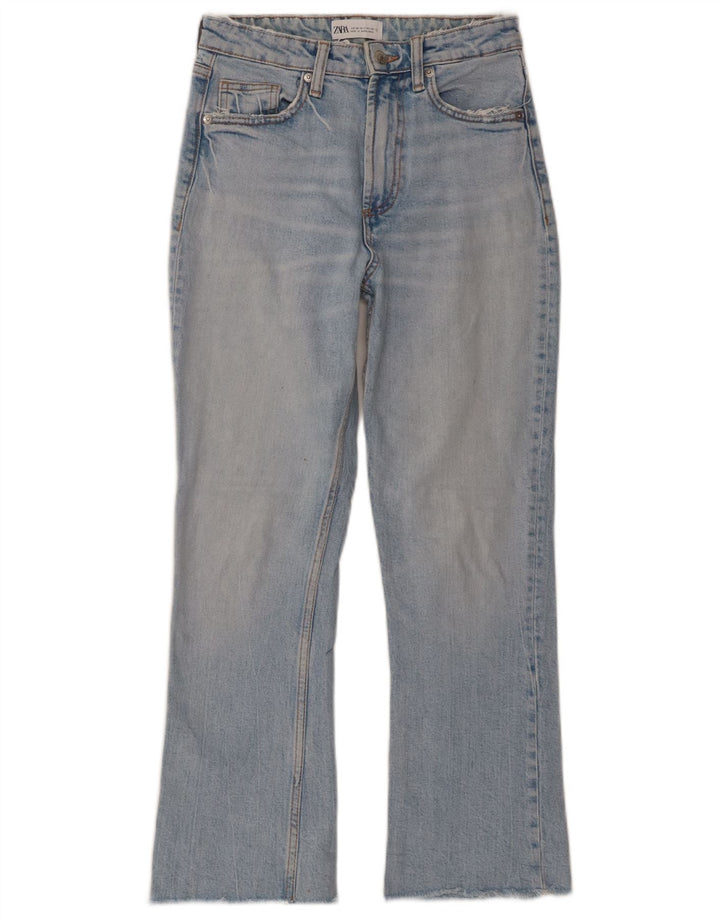 Женские джинсы Bootcut с высокой посадкой Zara EU 34 2XS W24 L26 синие