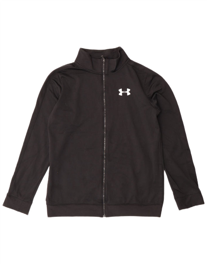Спортивный костюм Under Armour для мальчиков, верхняя куртка, 13–14 лет, размер XL, черный полиэстер
