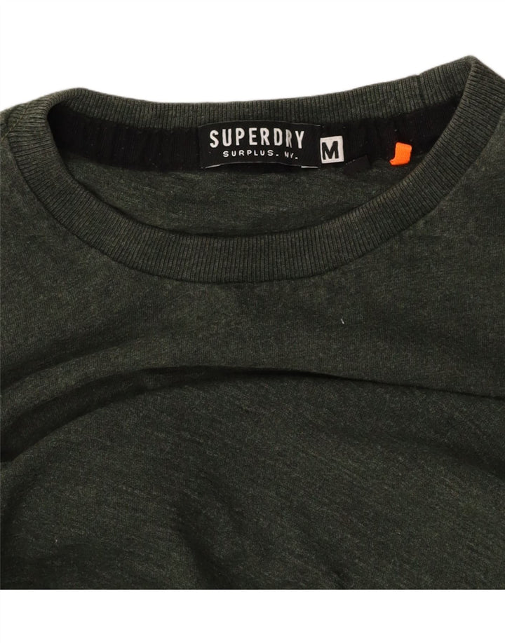 SUPERDRY Мужской топ с длинным рукавом, средний зеленый