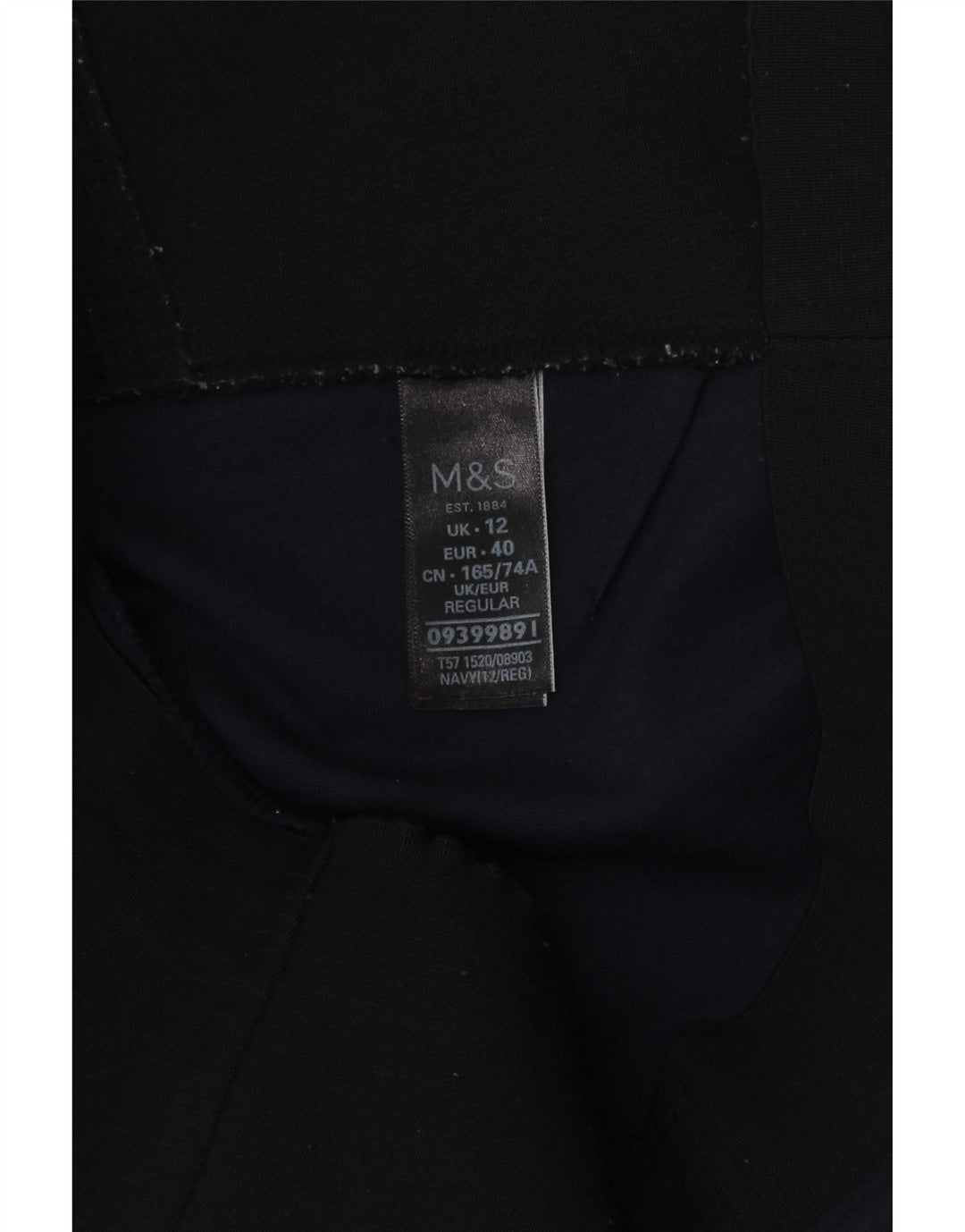 Женские леггинсы стандартного кроя Marks & Spencer UK 12, средний темно-синий, вискоза