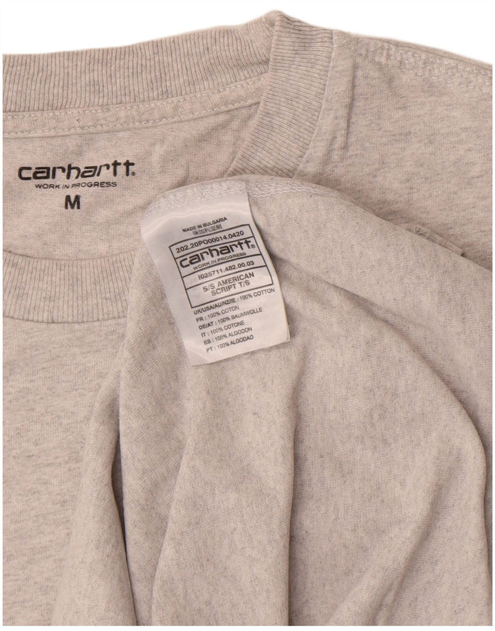Мужская футболка Carhartt из хлопка среднего серого цвета