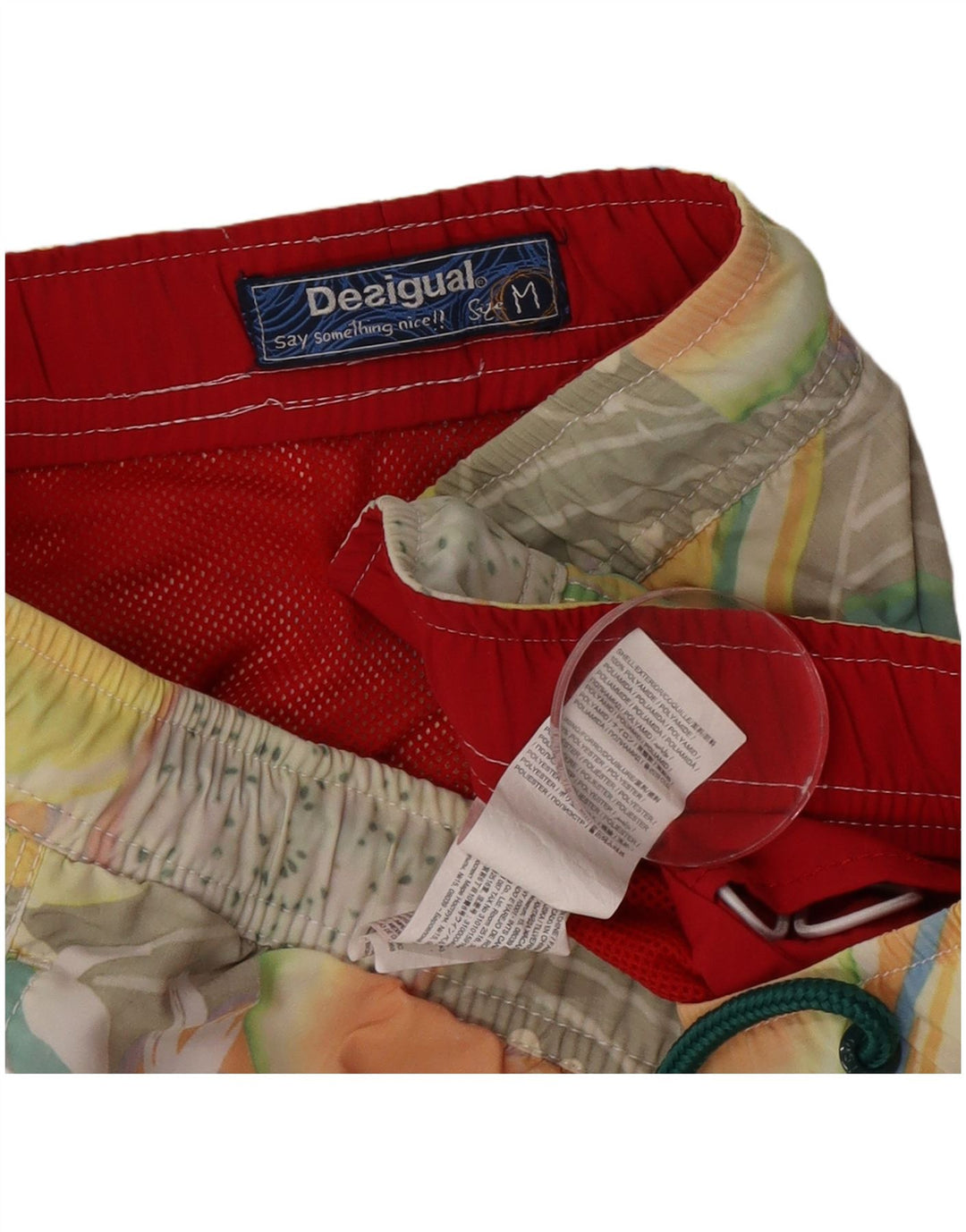 Мужские шорты для плавания Desigual с рисунком, средние разноцветные, полиамид