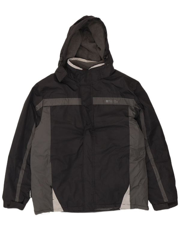 Мужская лыжная куртка Mountain Warehouse с капюшоном UK 42 XL, черная с цветными блоками
